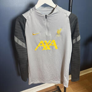 Nike Liverpool FC Dri-Fit Grey Training Top Quarter Zip Men’s M